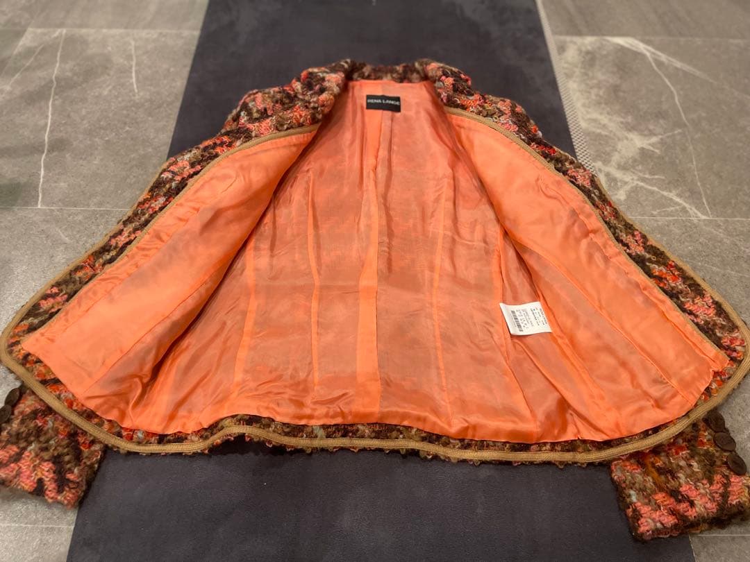 RENA LANGE 華やかなツイードジャケット　42 ￼クリスマスパーティ