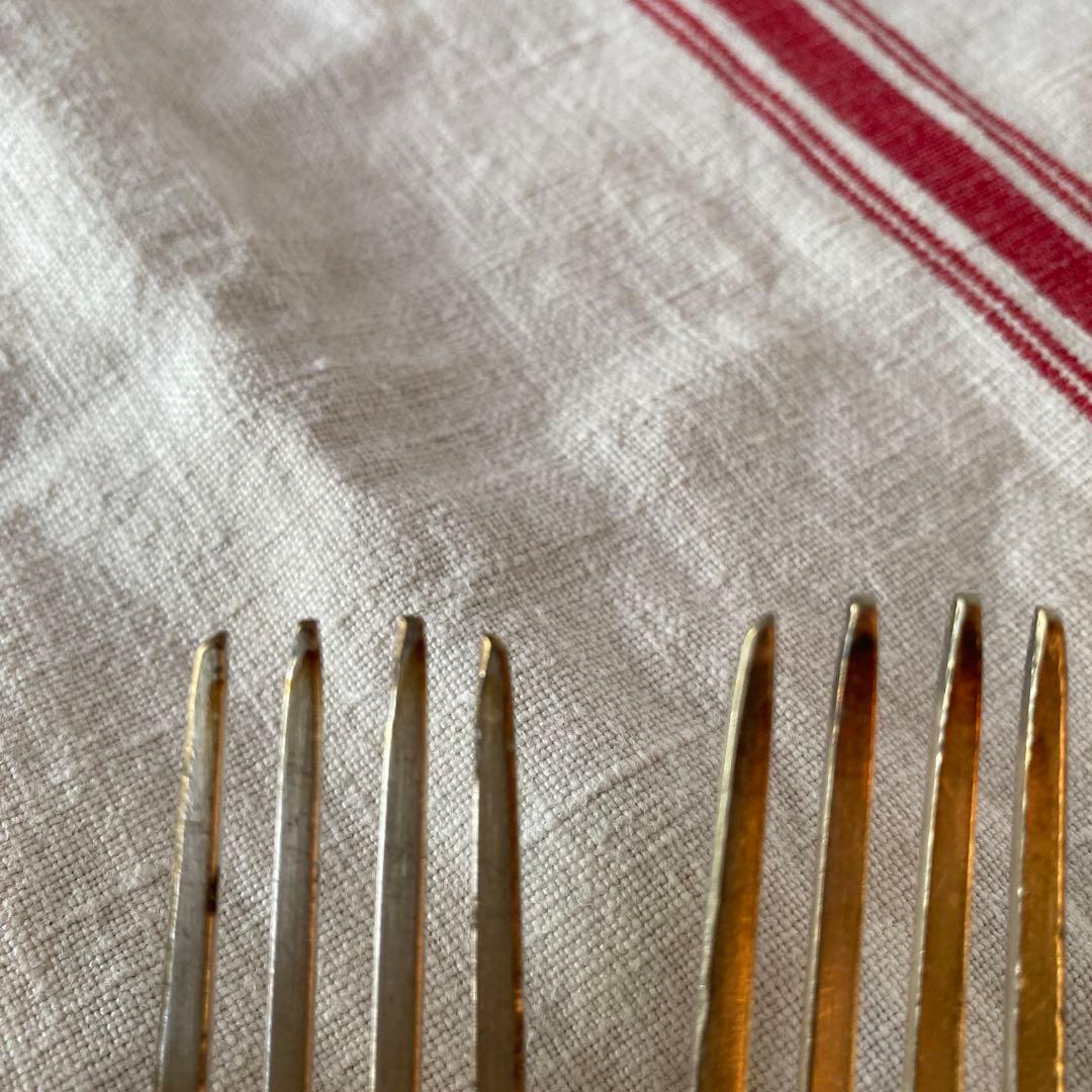 アンティーク　フランス製シルバープレートカトラリーセット各3本