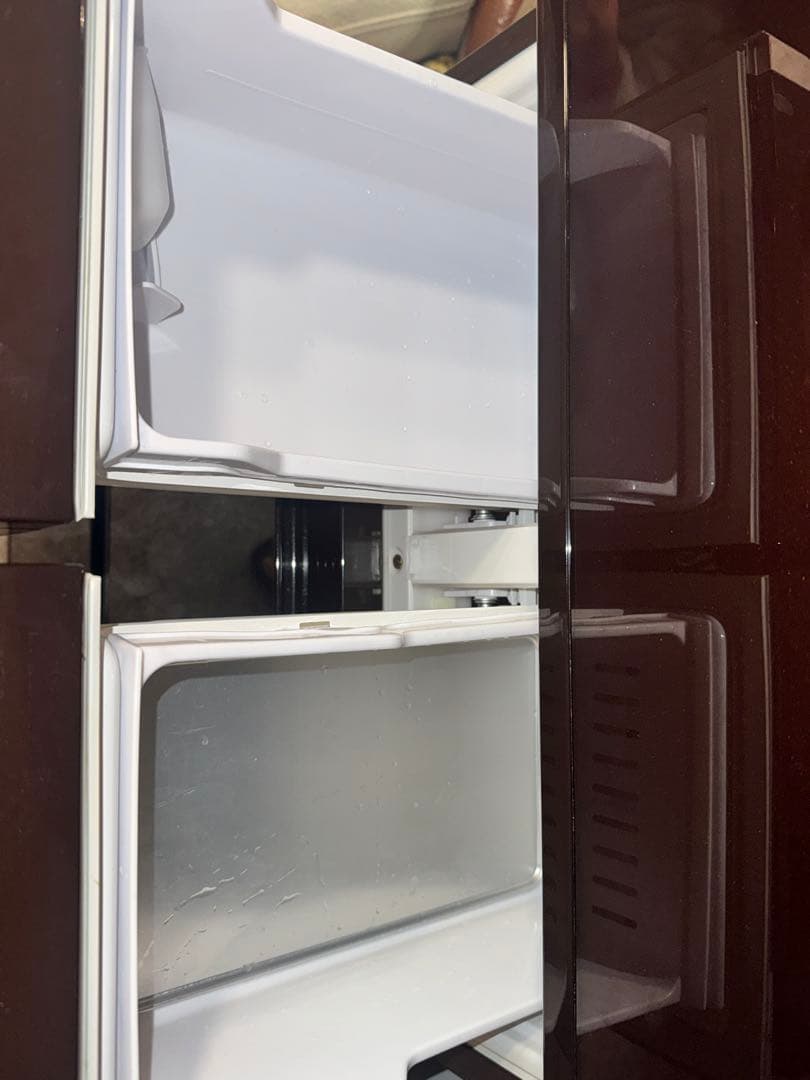 冷蔵庫 401L 冷凍庫 タッチパネル 真空チルド　ガラストップ 自動製氷機