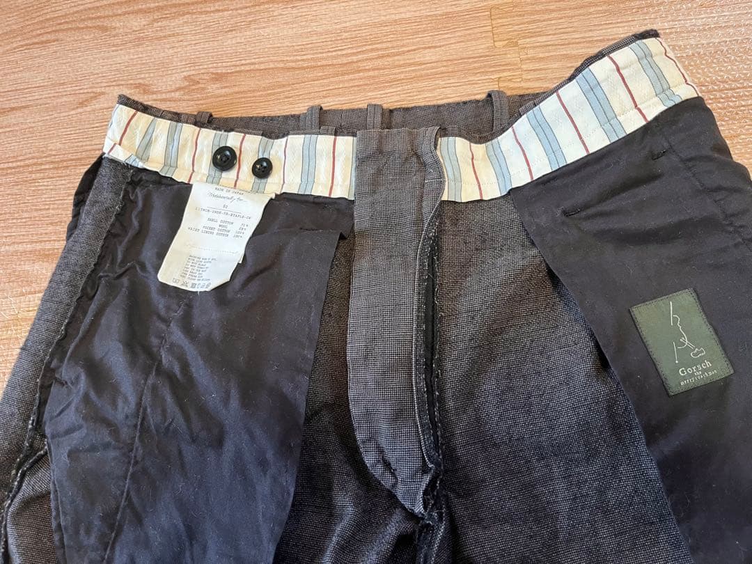 Gorsch ゴーシュ OX PINHEAD 2タックトラウザー M