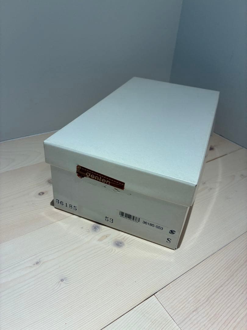 【新品】　genten ブラウン レースアップシューズ