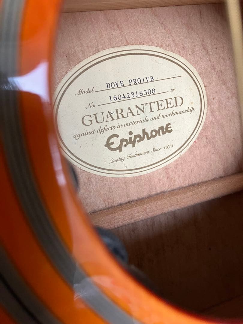 エピフォン Epiphone dove pro エレアコ　美品