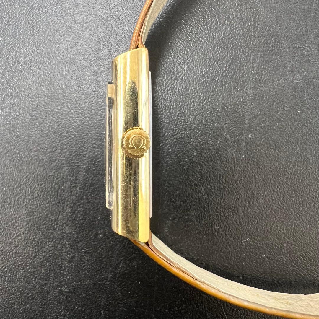 希少 オメガ デビル レクタン 手巻き ブラウンツートン ゴールド ヴィンテージ