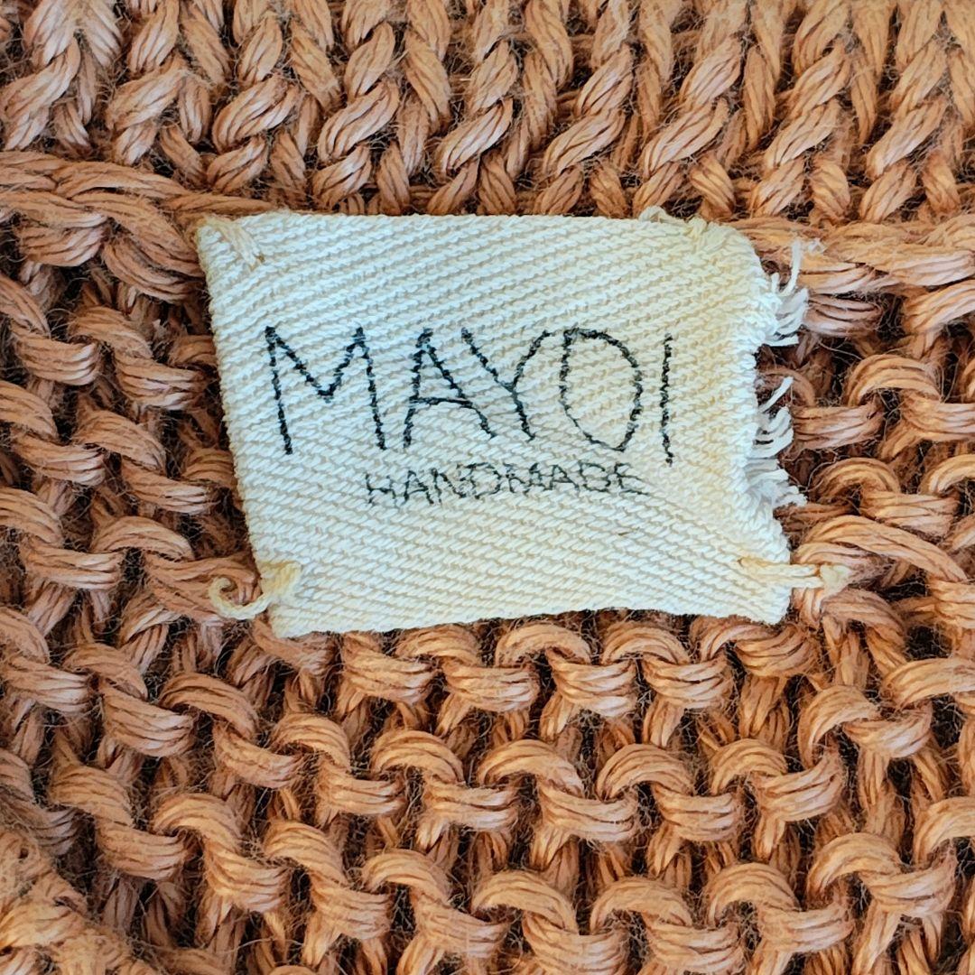 美品 MAYDI メイディ ハンドメイド ニットベスト キャメル ボトルネック