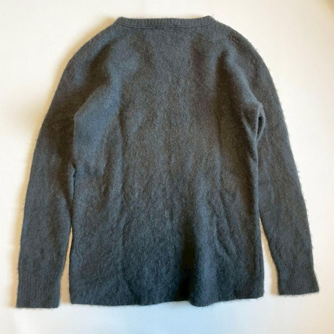 【エイトン】ニット セーター カシミヤ100 クルーネック グレー 2