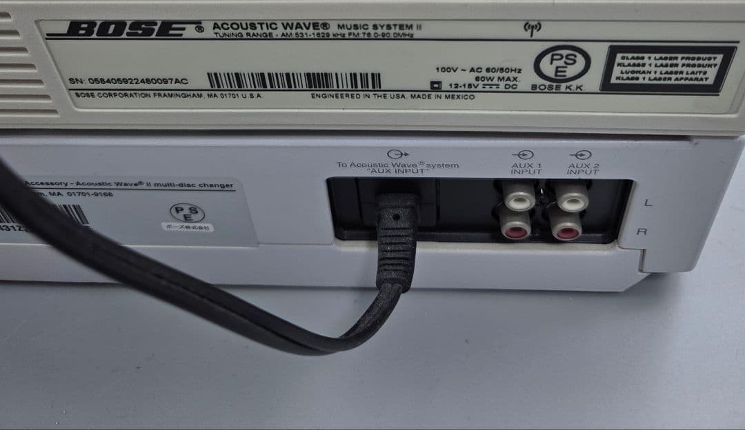 BOSE アコースティックウェーブミュージックシステムⅡ 本体＆CDチェンジャー