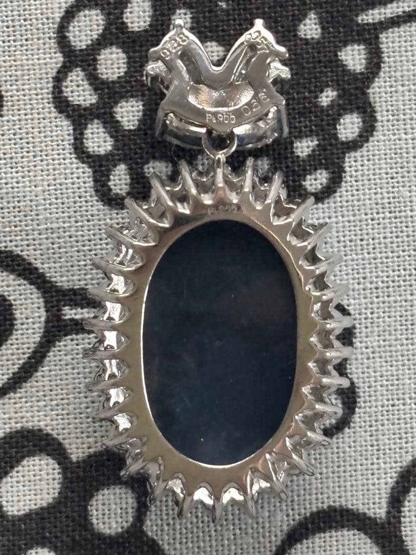 Pt900 ボルダーオパールペンダントトップ