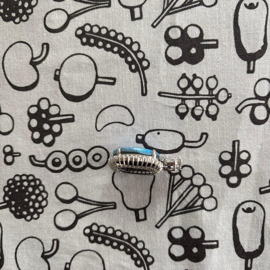 Pt900 ボルダーオパールペンダントトップ