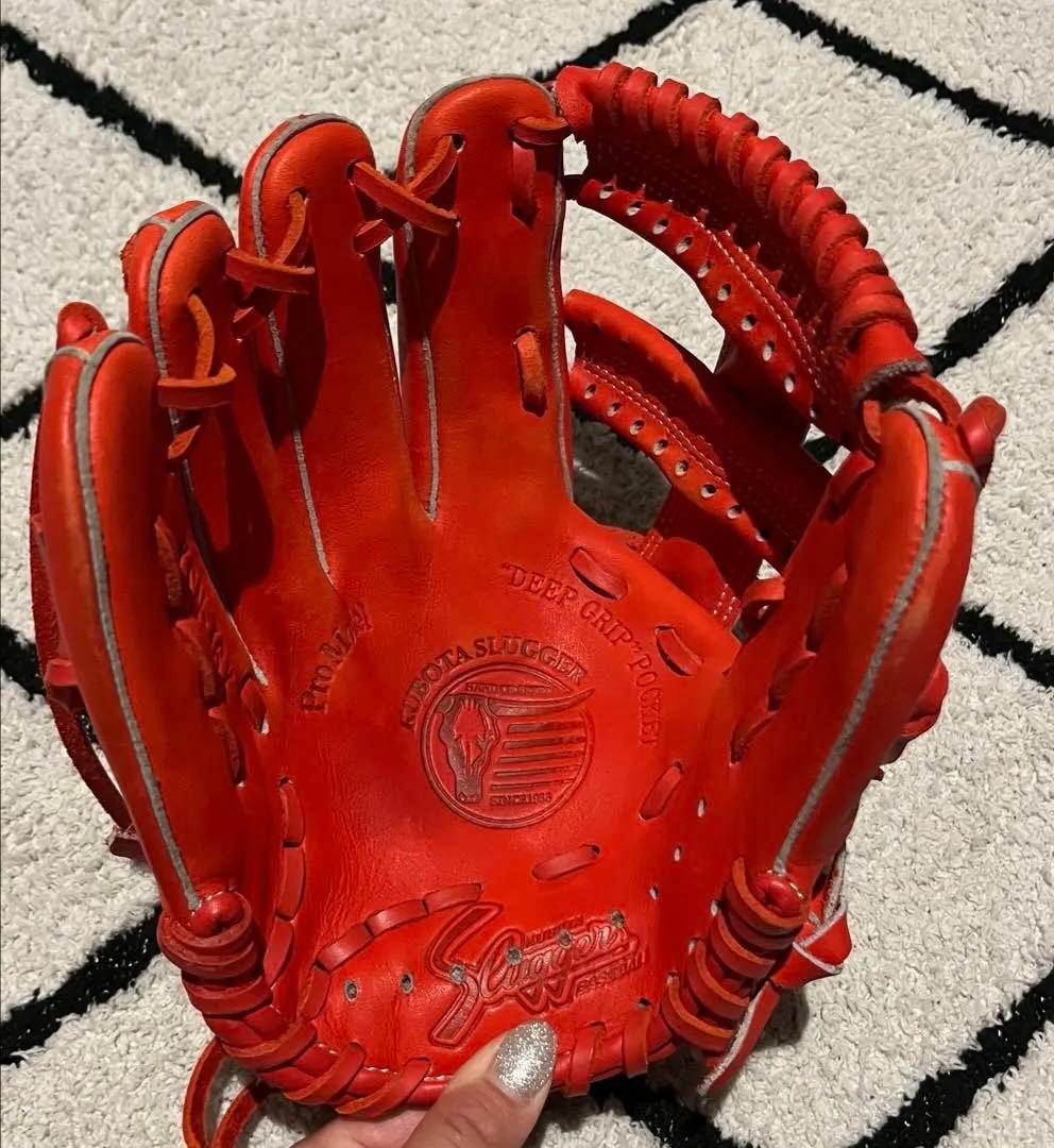 slugger軟式グローブ オレンジKSN-J6X