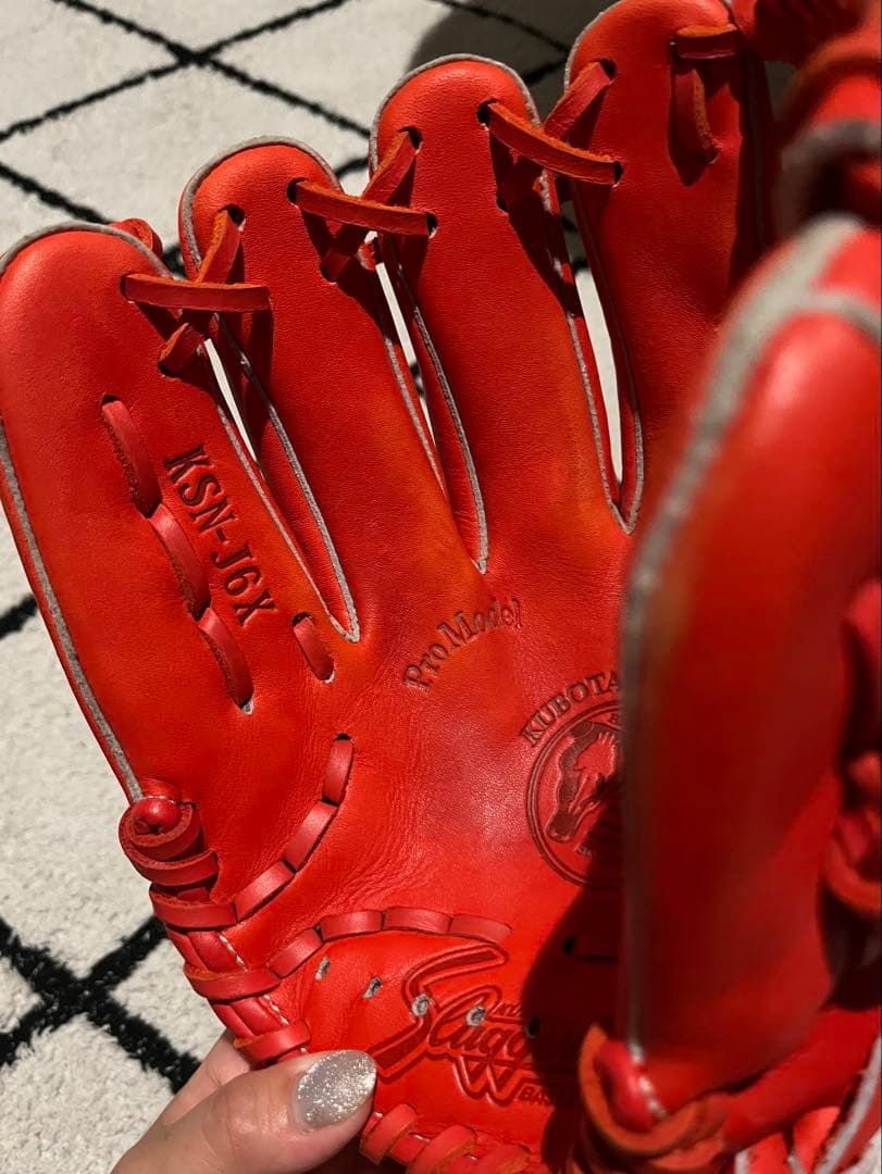 slugger軟式グローブ オレンジKSN-J6X