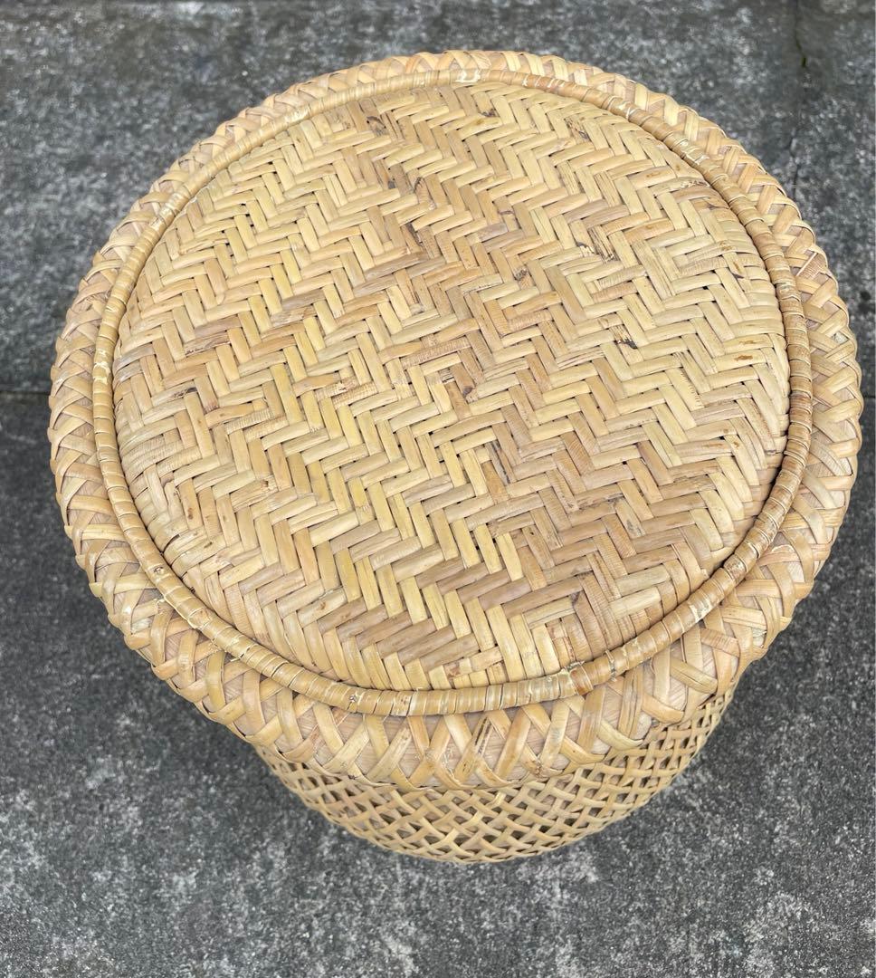 KANADEMONO/かなでもの/Eco Natural/ラタン/スツール/③