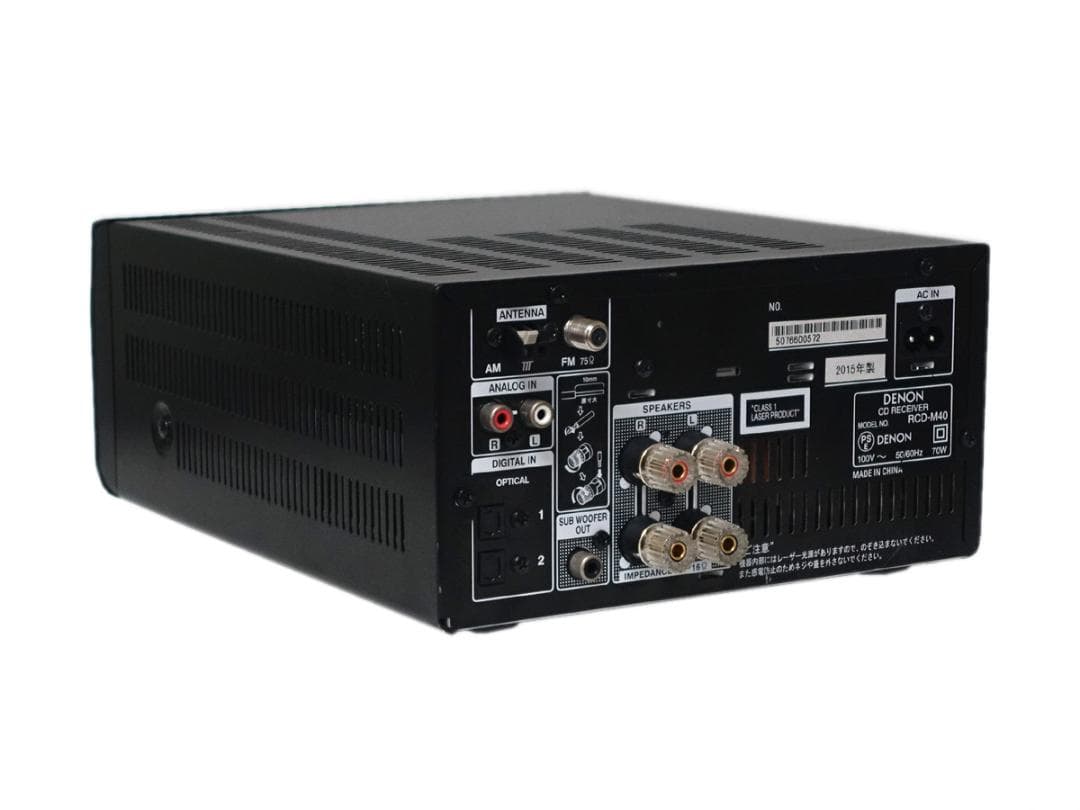DENON デノン RCD-M40 CDレシーバー ブラック 2015年 動作品