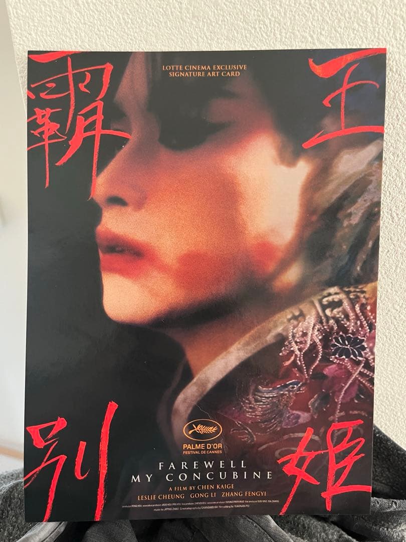 レスリー・チャン　さらば、わが愛 覇王別姫　韓国限定カード　廃盤　写真集　パンフ
