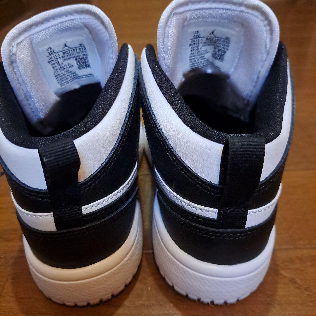 Sky Jordan 1 (PS) ブラック/ホワイト12C/ １８cm