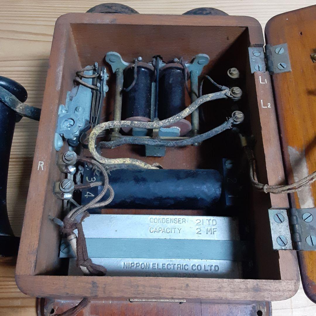 2号自動式壁掛電話機 昭和初期 日本電機株式会社