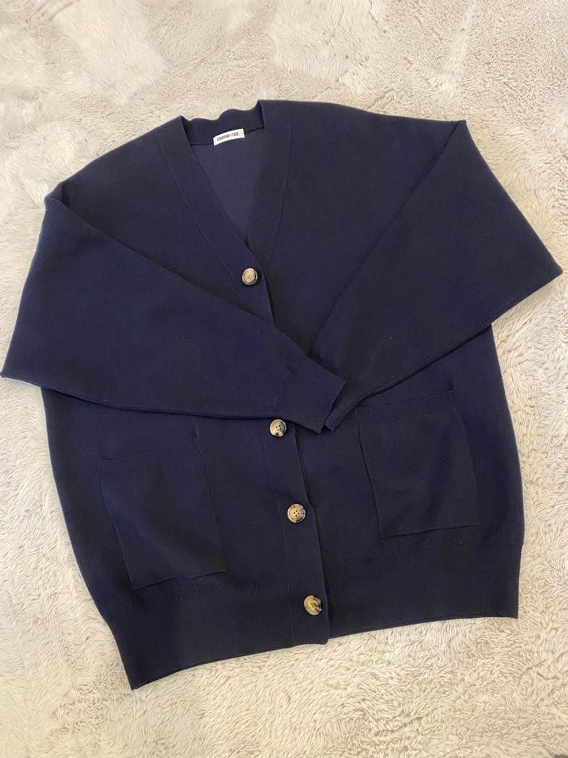 EVERYDAY I LIKE コットンカシミヤカーディガン