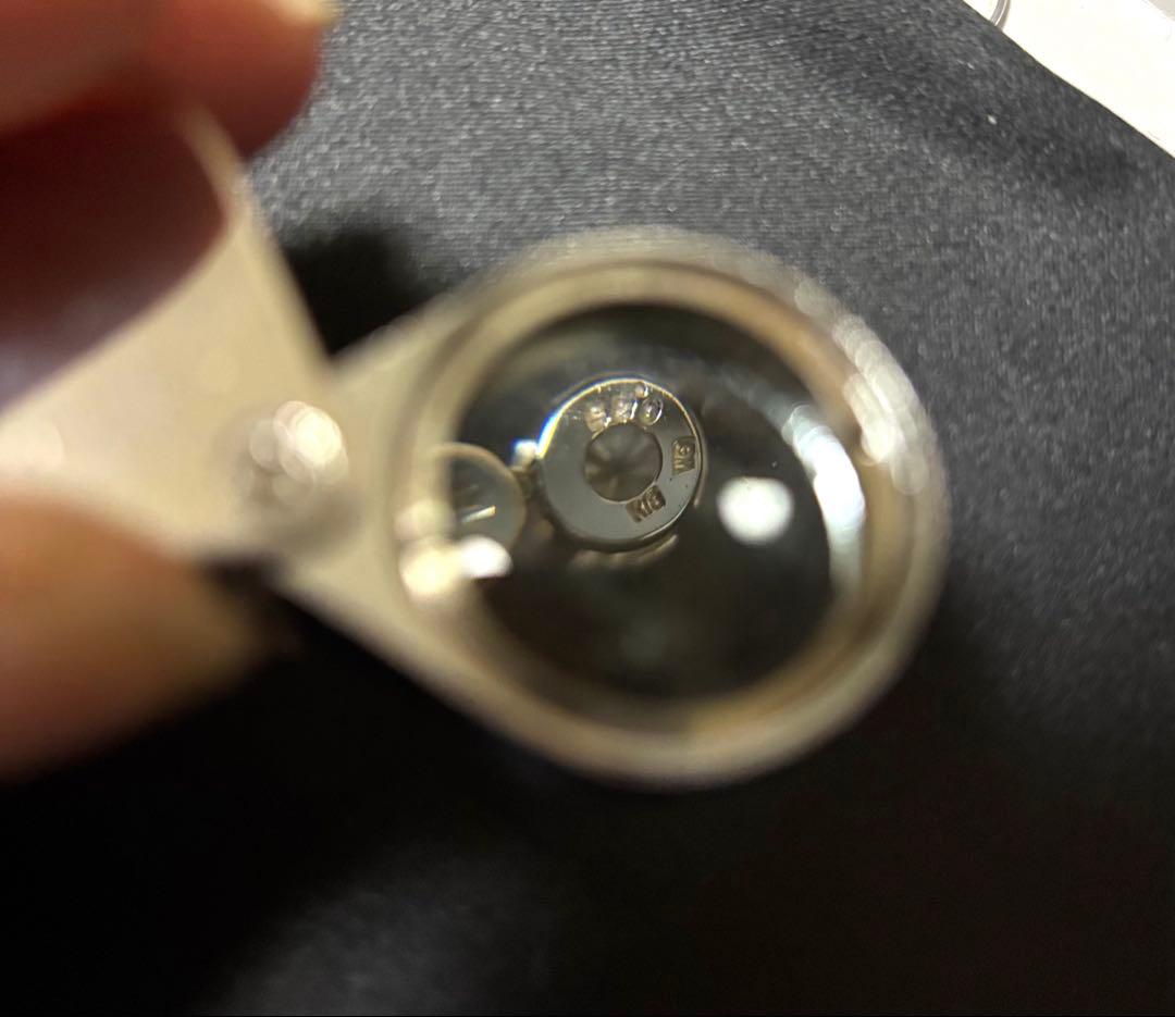 QVC 18KWG ダイヤモンド　3ストーンペンダントトップ