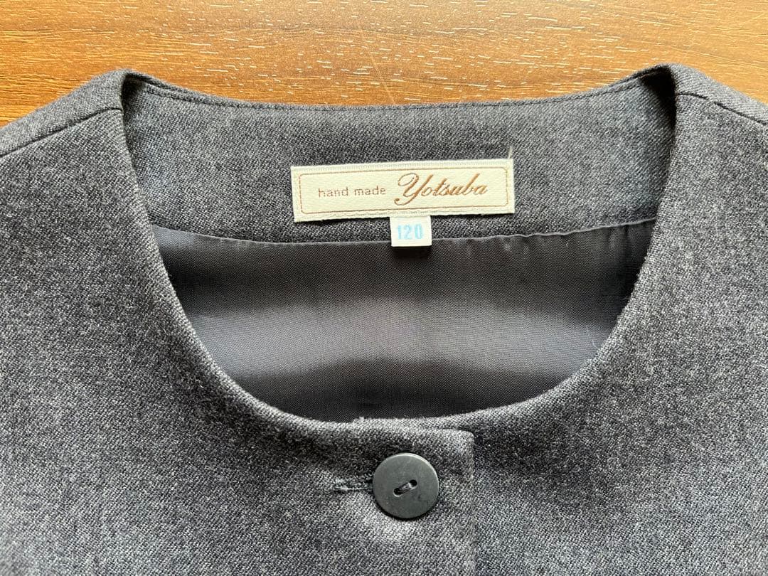 極美品　白金よつば　オーダー　ジャンパースカート　小学校受験　面接