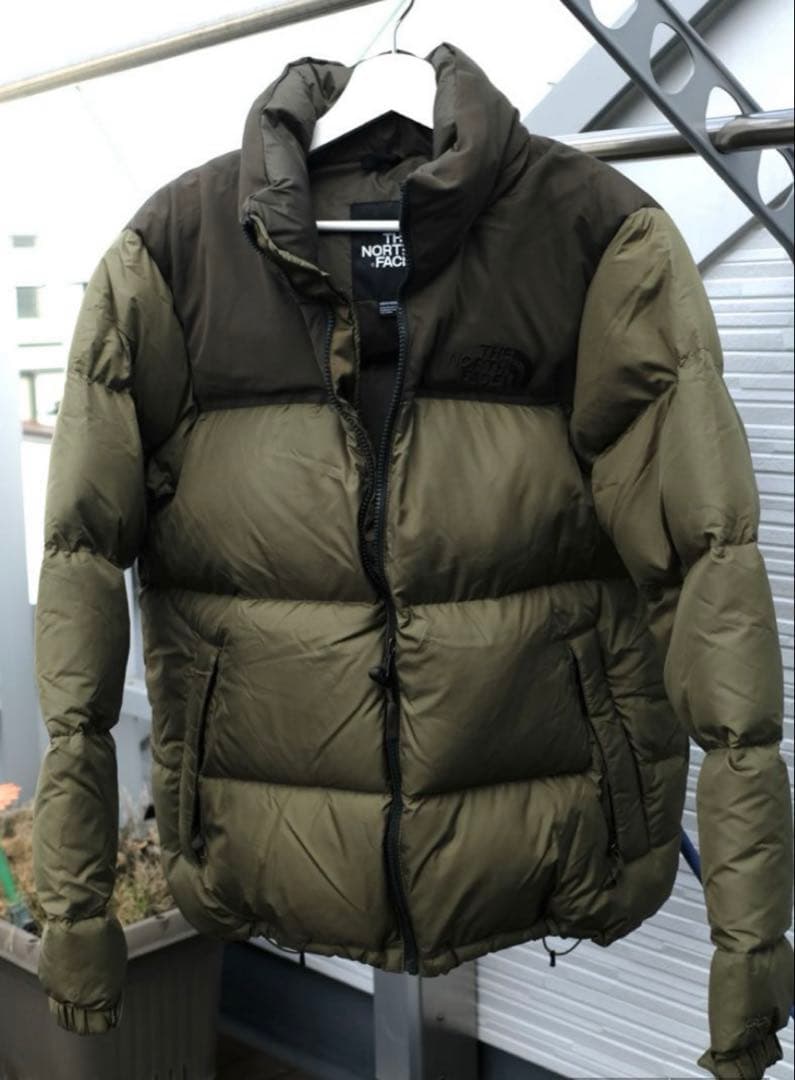 【ゆぅちゃん】THE NORTH FACEメンズダウンジャケットLオリーブ