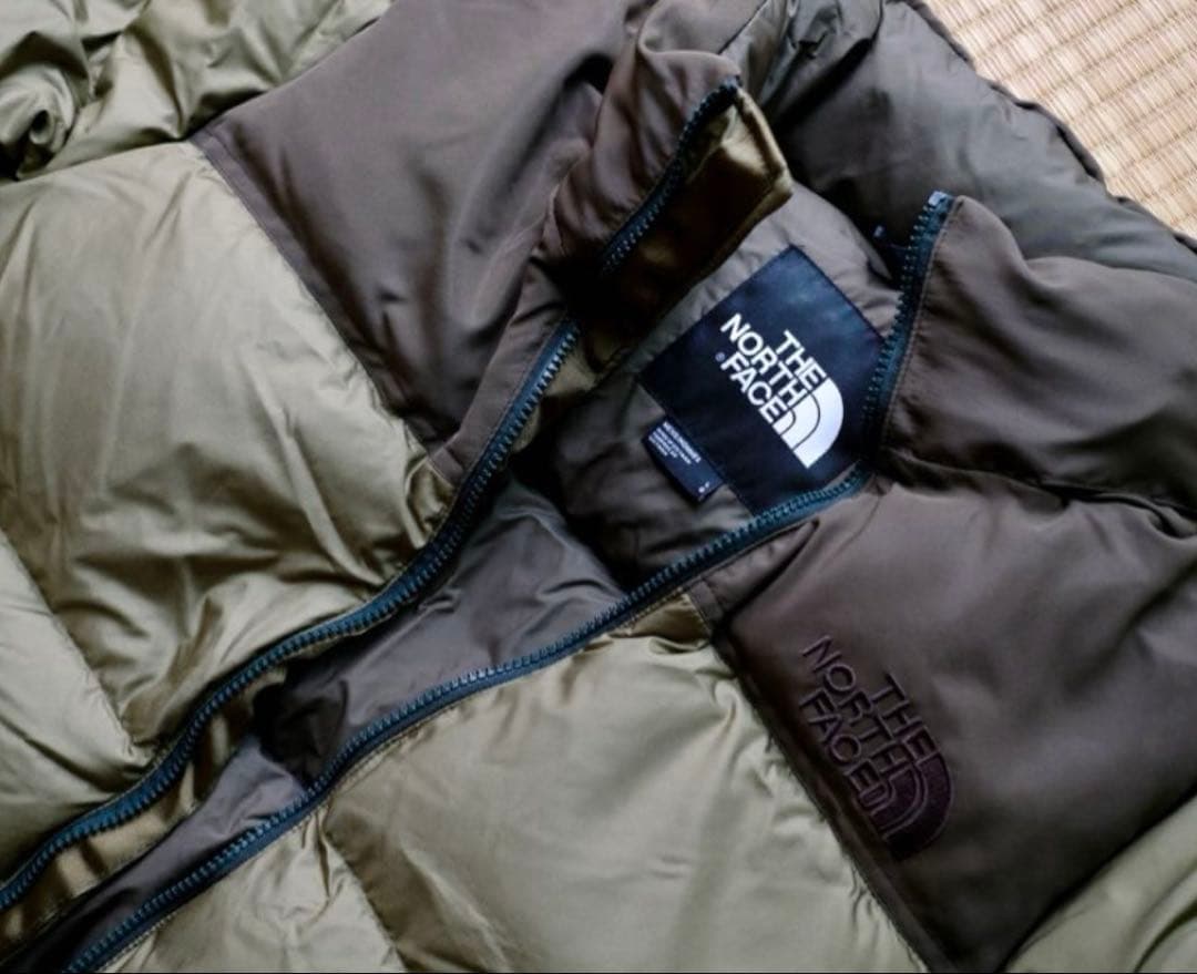 【ゆぅちゃん】THE NORTH FACEメンズダウンジャケットLオリーブ