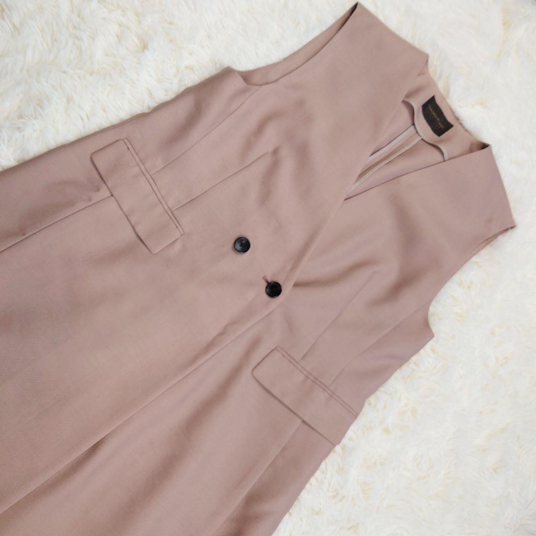 TOMORROWLAND 24SS ウール シルク タッサー ロングジレ