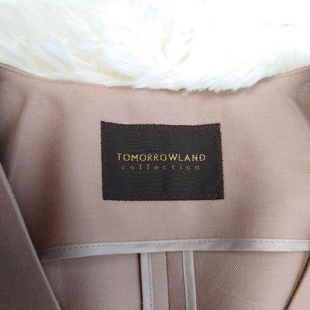 TOMORROWLAND 24SS ウール シルク タッサー ロングジレ