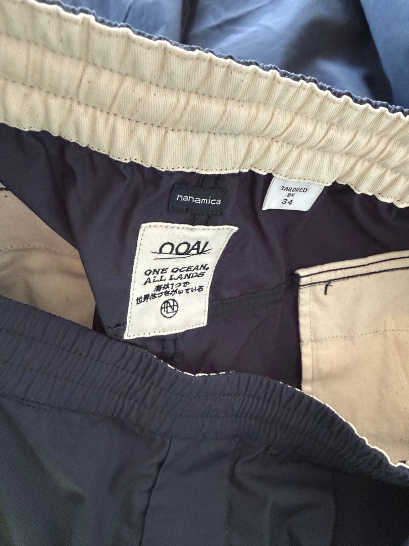 nanamica Cargo Deck Pantsネイビー　34サイズ