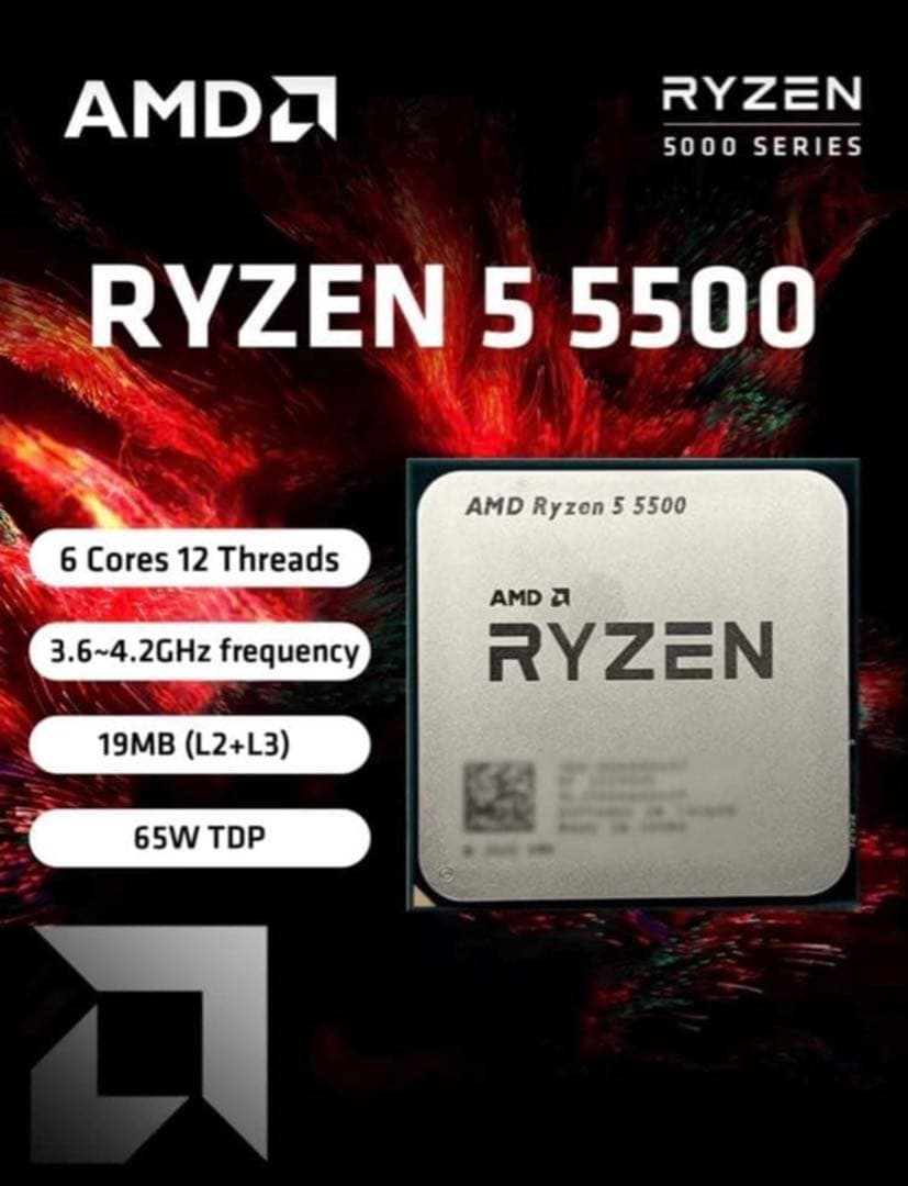 AMD Ryzen 5 5500 CPU新品未開封