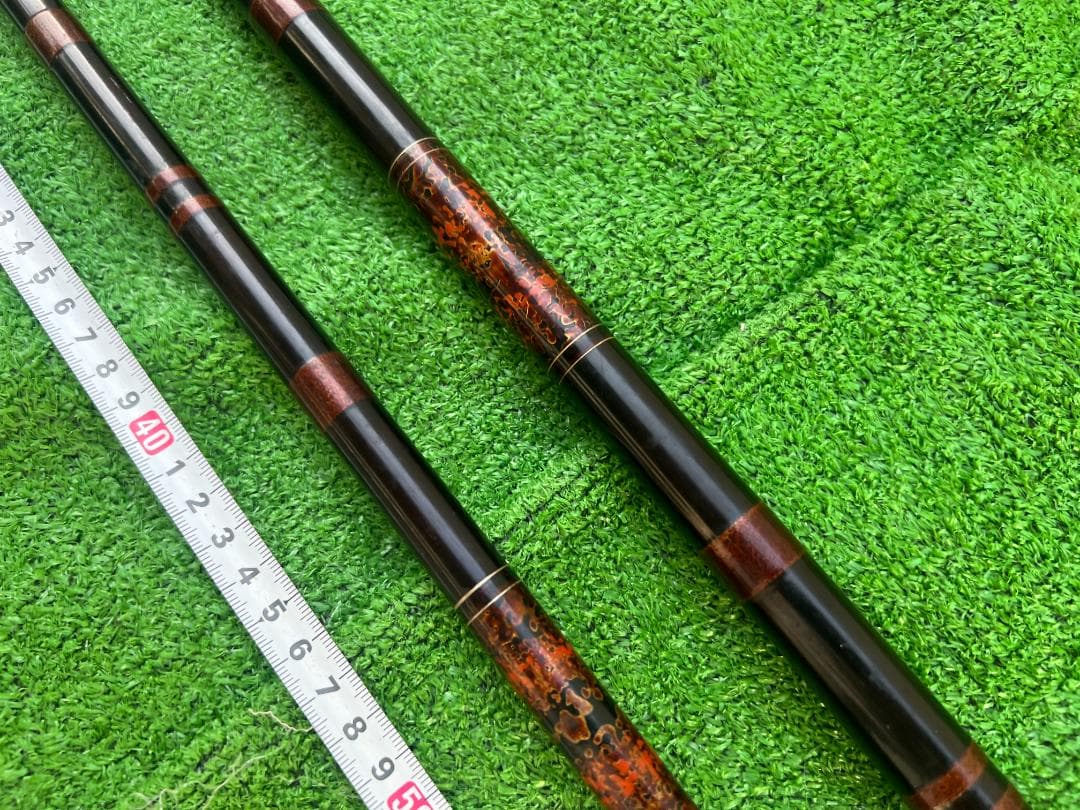 野*猫様 竹竿 ヘラブナ竿 竿掛け 津軽塗