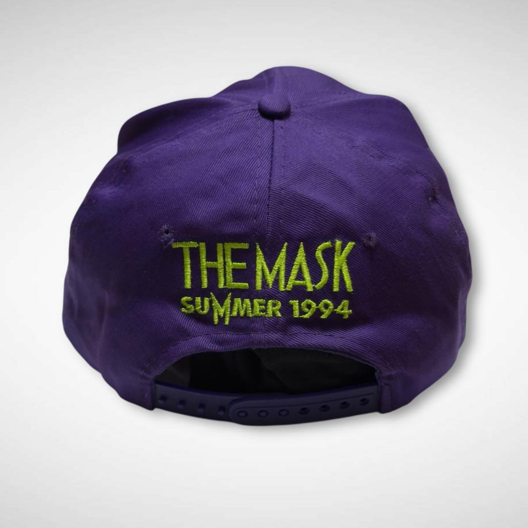 THE MASK1994年製ビンテージキャップ刺繍ロゴパープルグリーン映画グッズ
