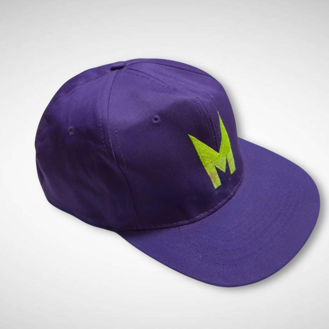 THE MASK1994年製ビンテージキャップ刺繍ロゴパープルグリーン映画グッズ