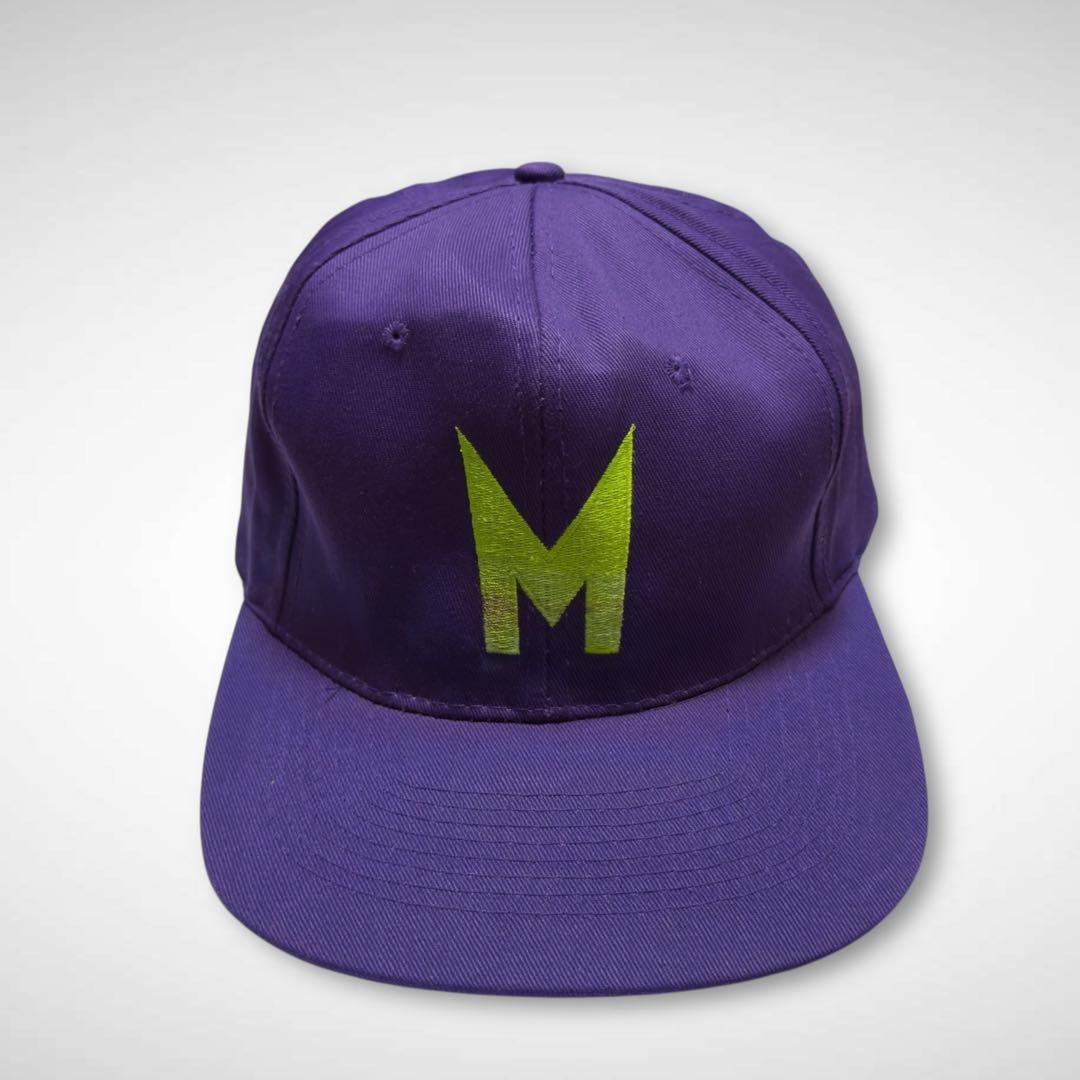 THE MASK1994年製ビンテージキャップ刺繍ロゴパープルグリーン映画グッズ