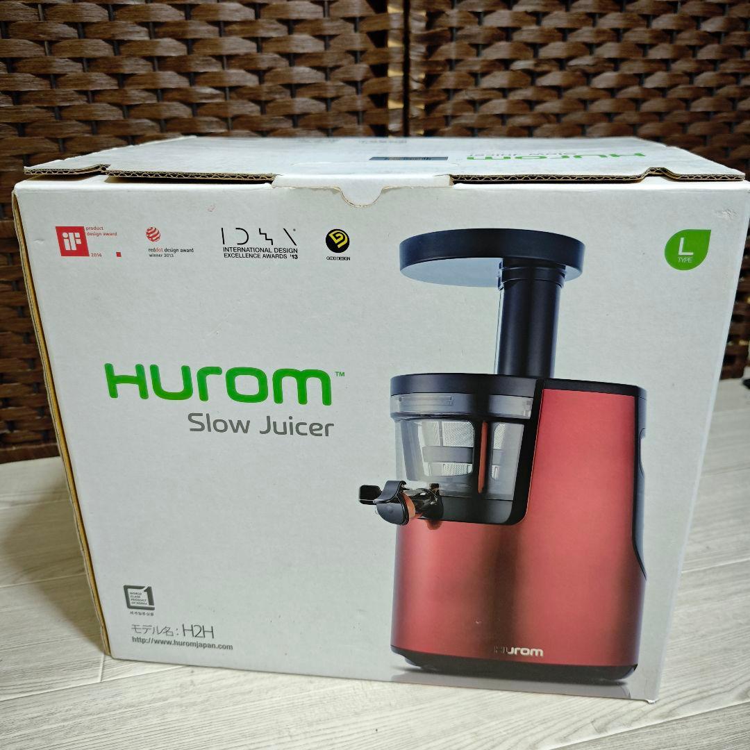 【新品未使用】HUROM スロージューサー H2H-SBA11 レッド