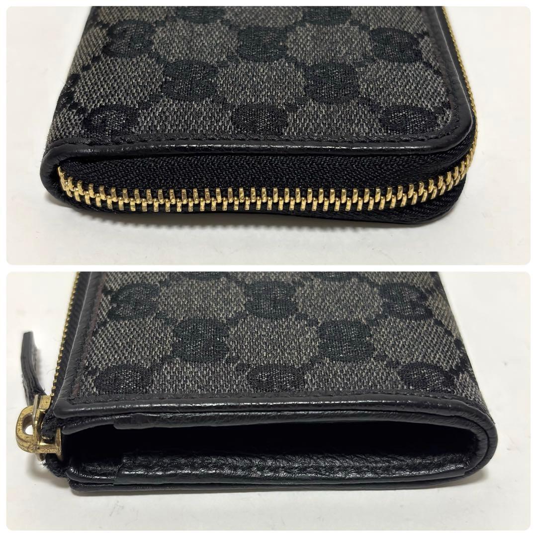 453✨美品✨GUCCI グッチ 長財布 GGキャンバス L字ファスナー デニム