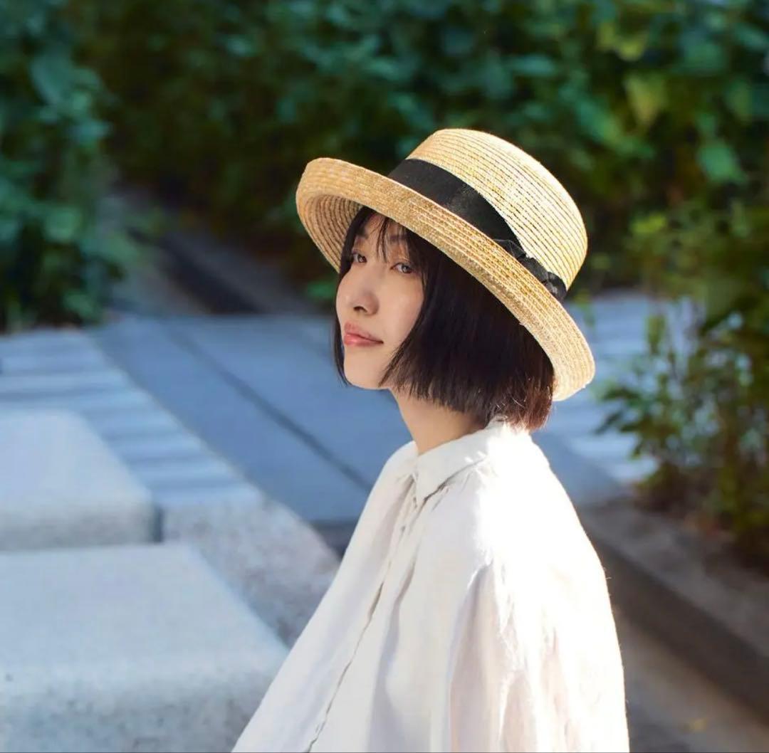 田中帽子店　Lily 麦わら帽子　田中帽子カンカン帽