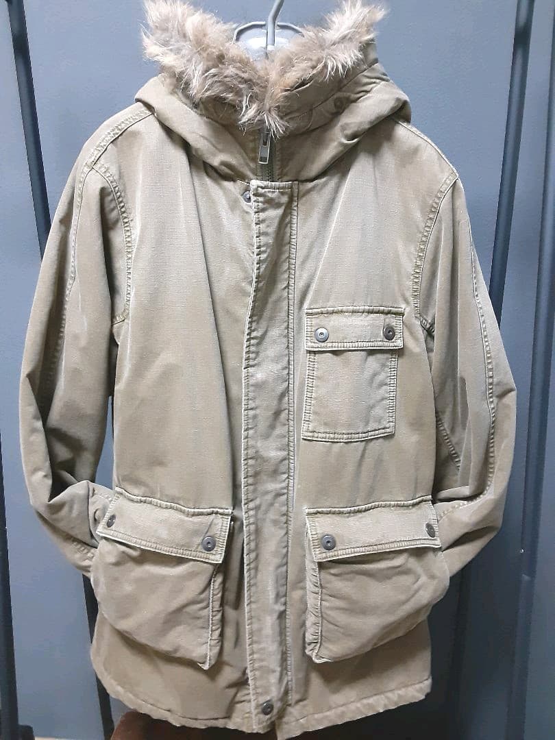 Johnbull モッズコート ボア アースカラー カーキ