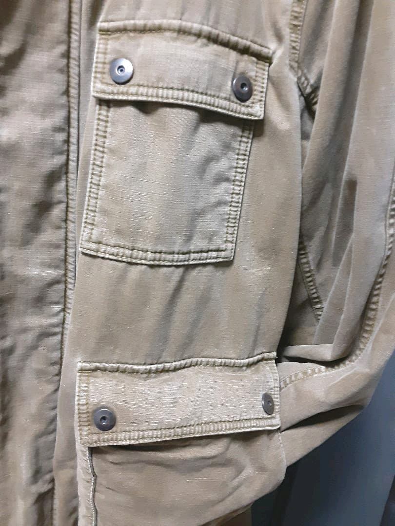 Johnbull モッズコート ボア アースカラー カーキ