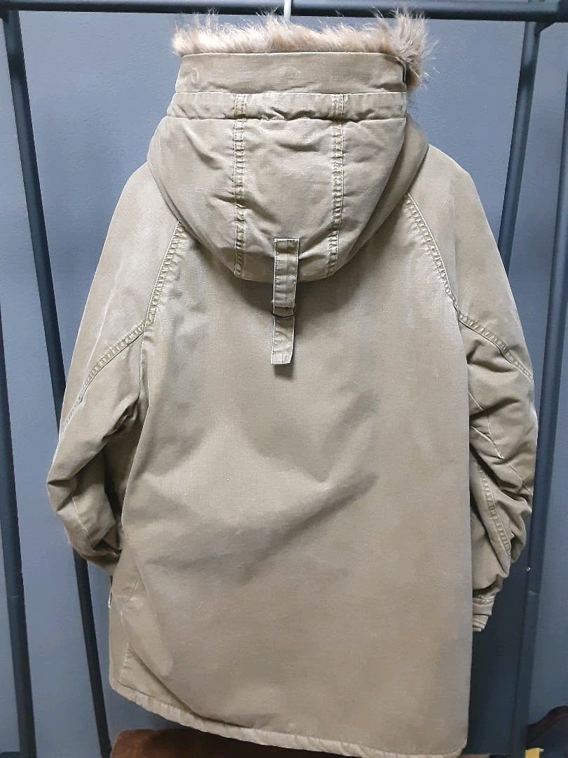 Johnbull モッズコート ボア アースカラー カーキ