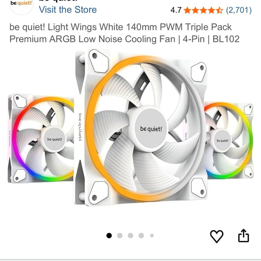 Light Wings 140mm PWM white バルク