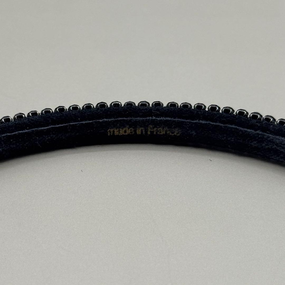 美品　アッカ　カチューシャ　3連　スワロフスキー　黒