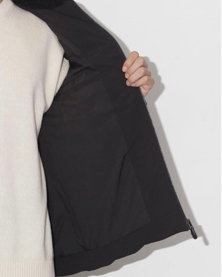 ナノユニバース CLIMASHIELD 別注キルトボアスタンドブルゾン