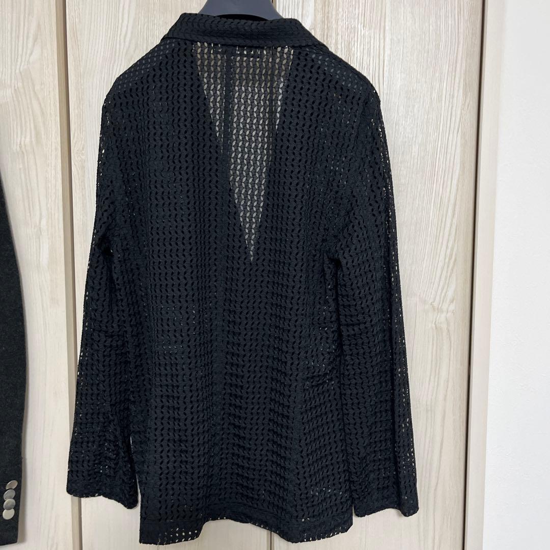 JIL SANDER メッシュテーラードジャケット ブラック