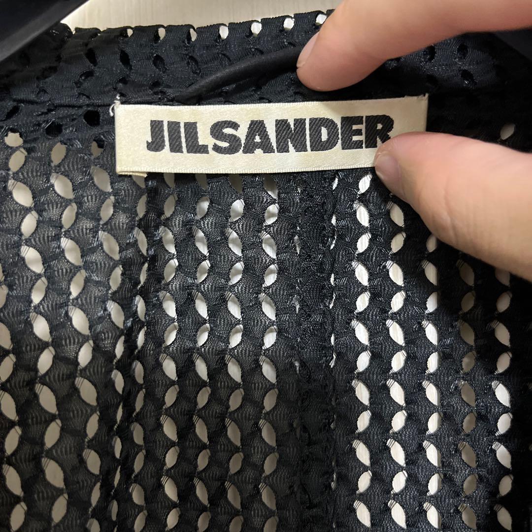 JIL SANDER メッシュテーラードジャケット ブラック