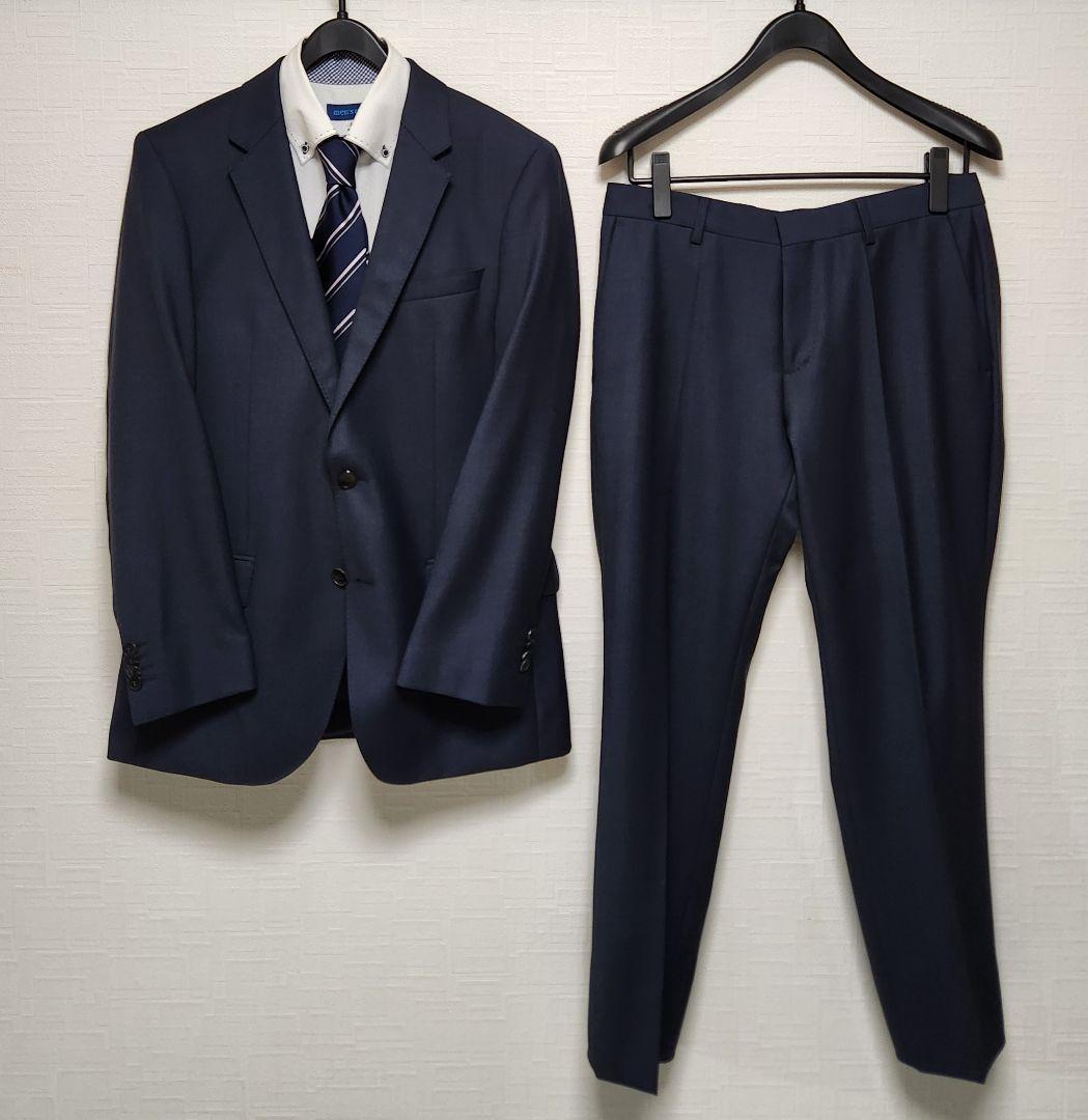 HUGO BOSS　×　TESSE　メンズスーツ　セットアップ　濃紺　美品