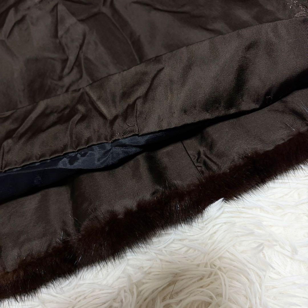 ミンク　リアルファー　コート　11号　茶　まとめ　L サファイア　ムーンバット