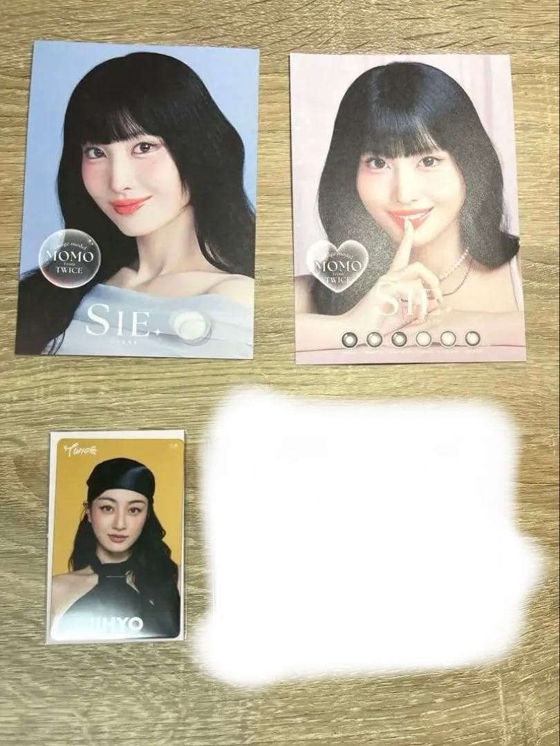 TWICE シリコンライト　ドームツアー　トレカセット　モモ　ミナ　ジヒョ