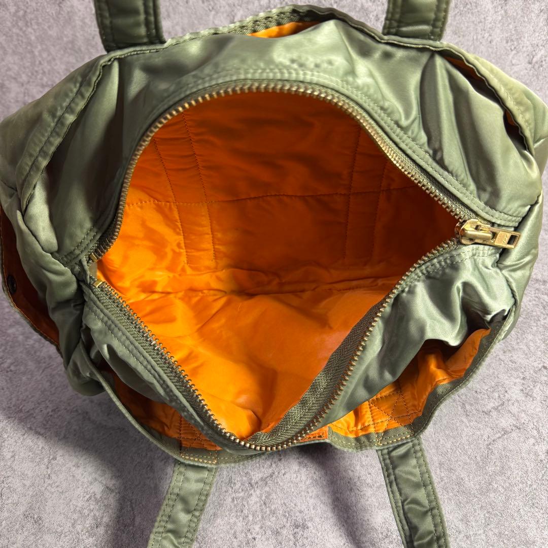 【廃盤希少カラー】ポーター　タンカー　ミニボストンバック　セージグリーン　y2k