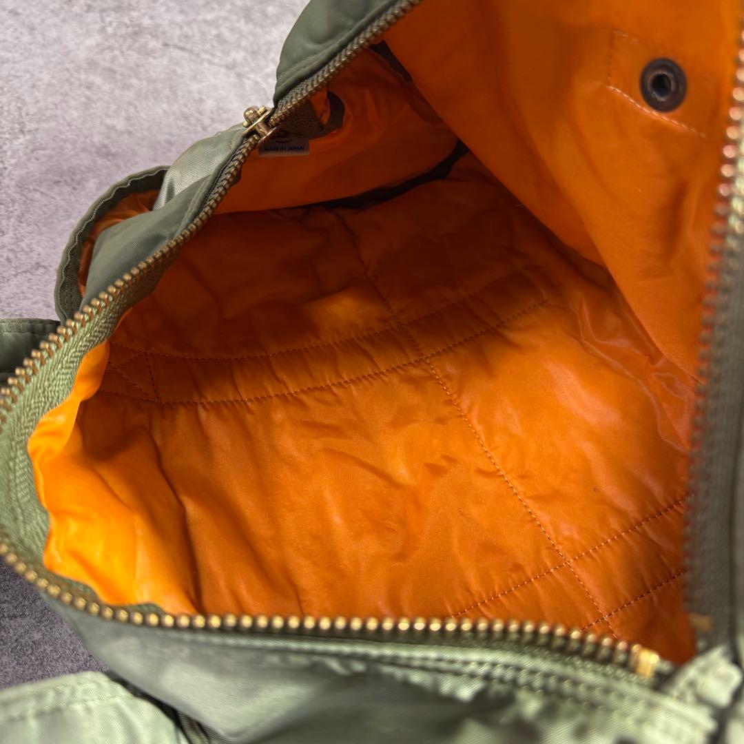 【廃盤希少カラー】ポーター　タンカー　ミニボストンバック　セージグリーン　y2k