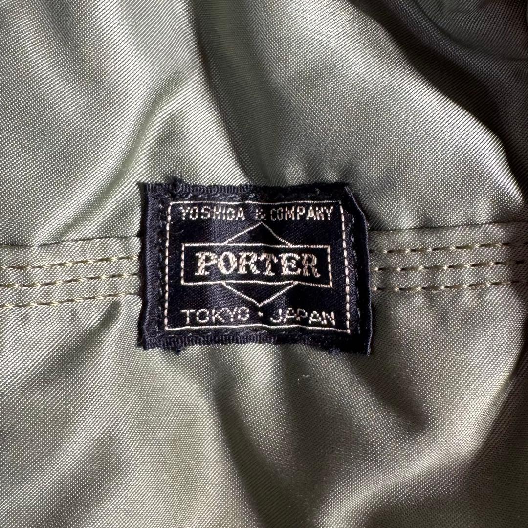 【廃盤希少カラー】ポーター　タンカー　ミニボストンバック　セージグリーン　y2k