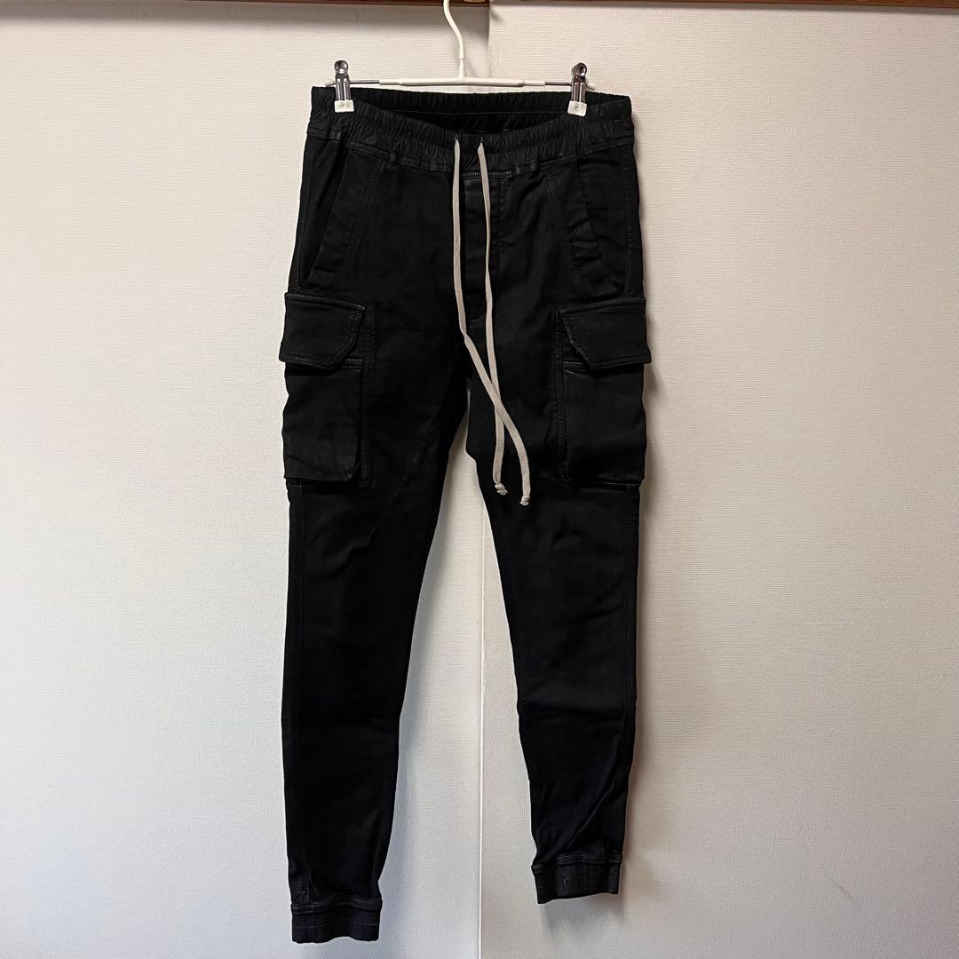 Rick Owens DRKSHDW MASTODONデニム Mブラックカーゴ